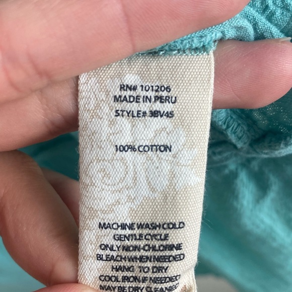 Soft Surroundings Butterfly Embroidered Top - Picture 8 of 10